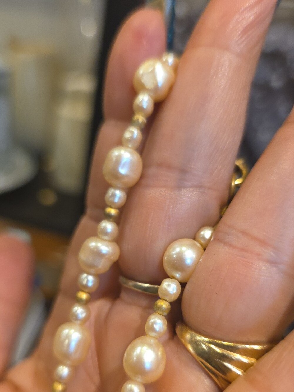 Classic Real Pearl Necklace - Women's Jewelry - Picture 3 of 6